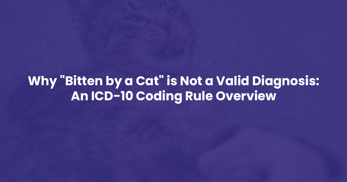 You are currently viewing Why “Bitten by a Cat” is Not a Valid Diagnosis: An ICD-10 Coding Rule Overview