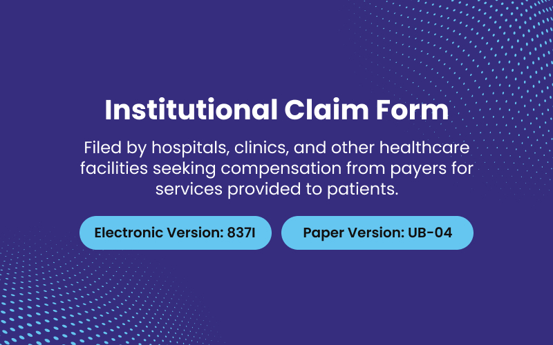 Institutional Claim Form