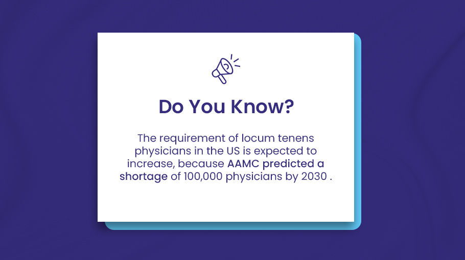 Locum Tenens demand