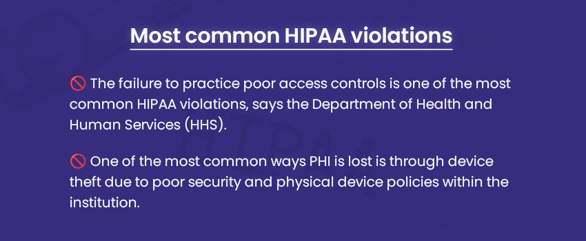 Common HIPAA Violations