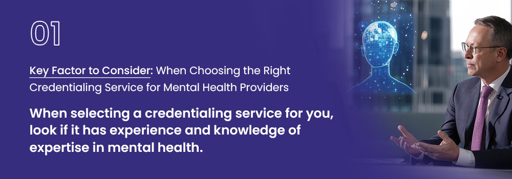 credentialing service for mental health providers