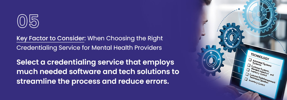 credentialing service for mental health providers