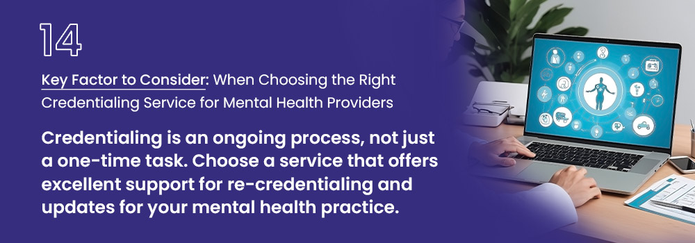 credentialing service for mental health providers