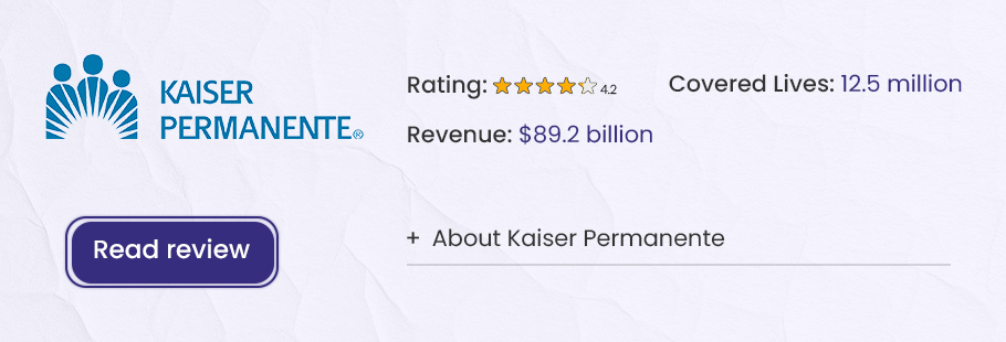 best healthcare payer companies in the usa kaiser permanente