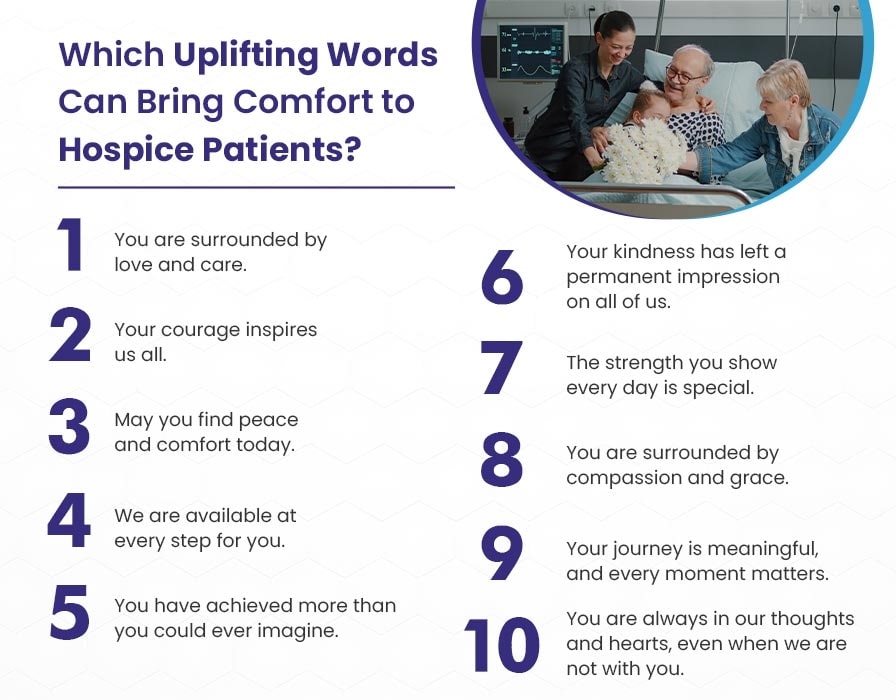 words of encouragement for hospice patients