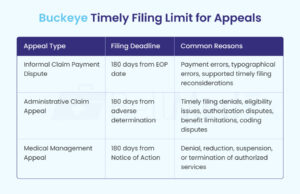Buckeye Timely Filing Limit for Claims in 2026 - BellMedEx
